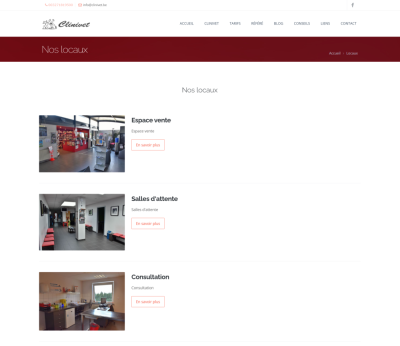 Les locaux du centre vétérinaire à Gosselies